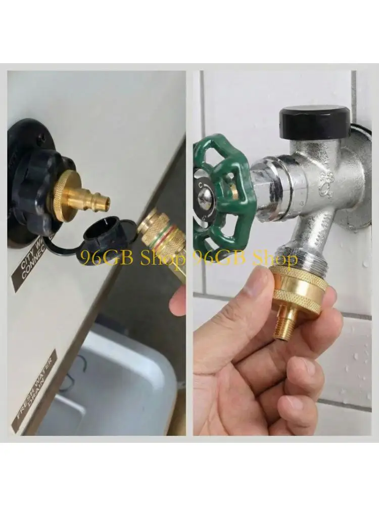 

96GB Heavy Duty Brass Irrigation Blow Out Plugs with Sealing Rings 3/4GHT for Camping