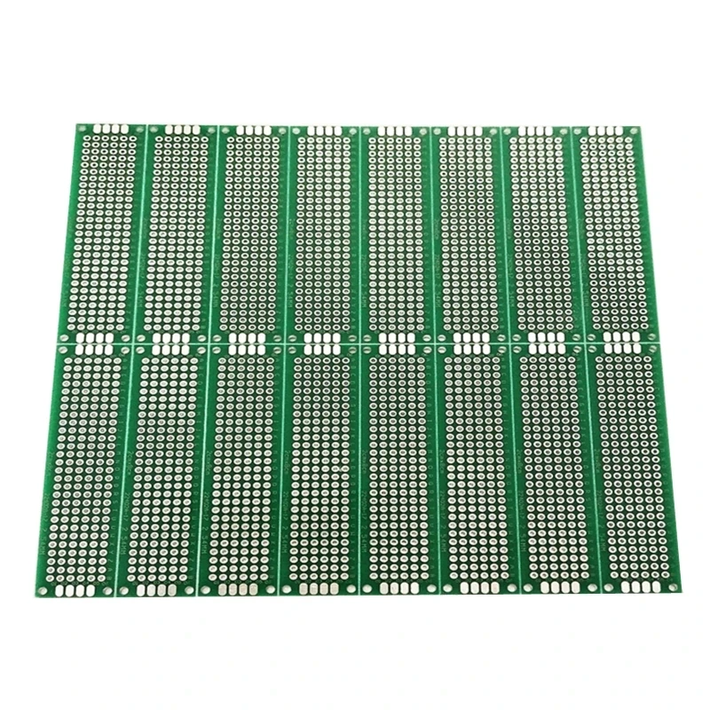 Universal Single-sided Spray Tin Circuit Board, Experimental Test Board, Universal Hole Board, 2x8cm, 1Pc