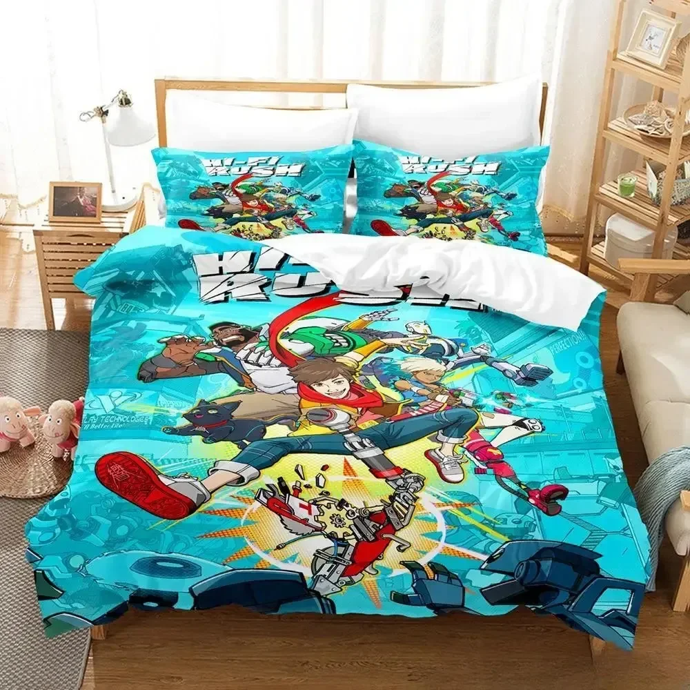 3D Print Game Hi-Fi Rush Beddengoed Set Single Twin Volledige Queen Kingsize Bed Set Volwassen Kind Slaapkamer dekbedovertrek Sets Huishoudtextiel