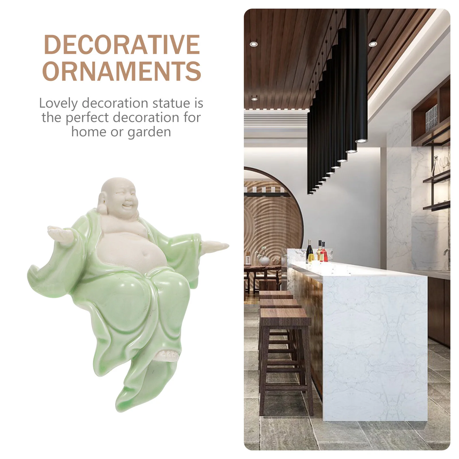 

Creative Ceramic Maitreya Shape Ornament Desktop Office Decor Housewarming Gift Creative Ceramic Maitreya