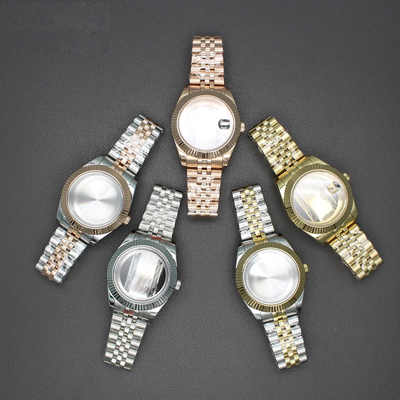 

40mm 36mm Watch Cases Strap Stainless Steel Sterile For NH34 NH35 NH36 NH38 Miyota 8215 Movement 28.5mm Dial Datejust Hot styles