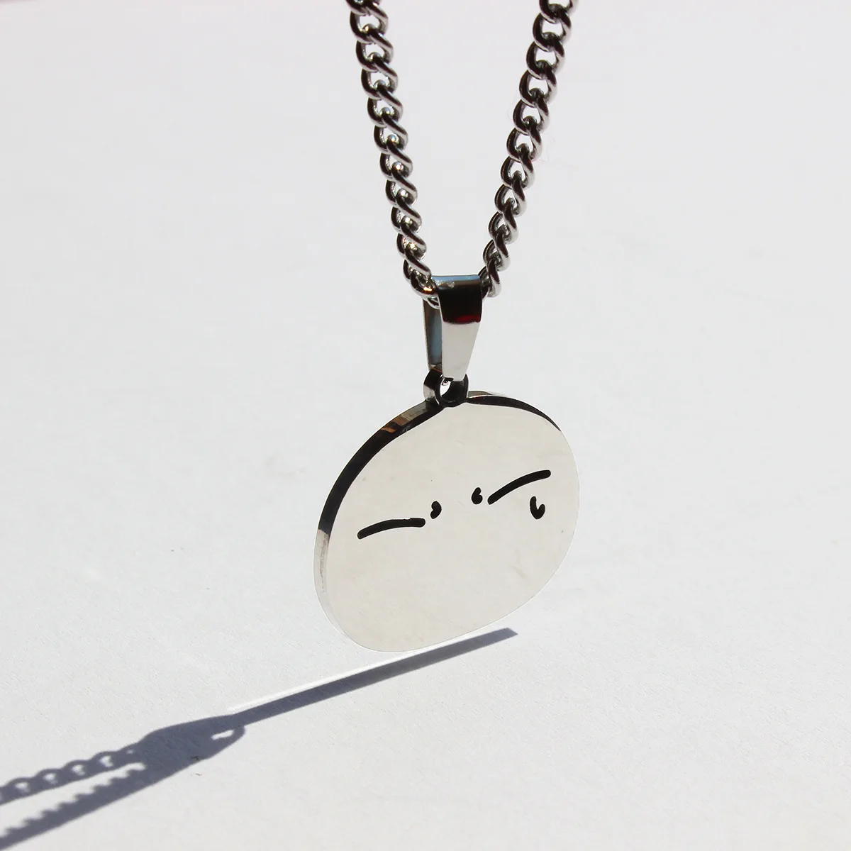 That Time I Got Reincarnated As A Slime Necklace Woman Anime Bridal Necklaces Chain Pendant Jewelry Silver Color Metal Collares