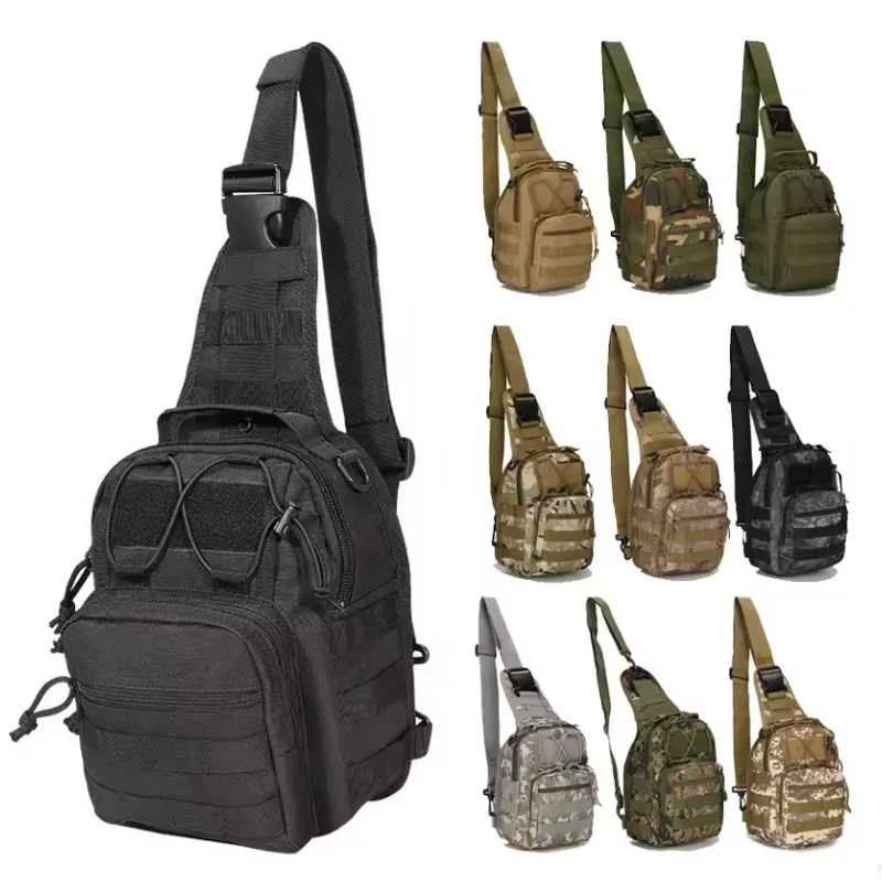 Men's Tactical Shoulder Bag Outdoor Mountaineering Hiking Camping Sports Travel Hunting Multi-Compartment Equipment Pouch