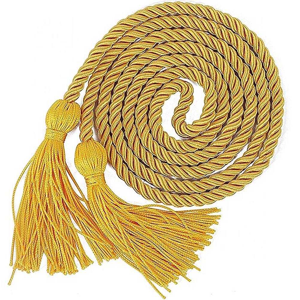 

6pcs 170Cm Polyester Graduation Tassel Honor Ropes Silky Touch Keychain Bookmark Bag Decor Grad Ceremony Keepsake Gift