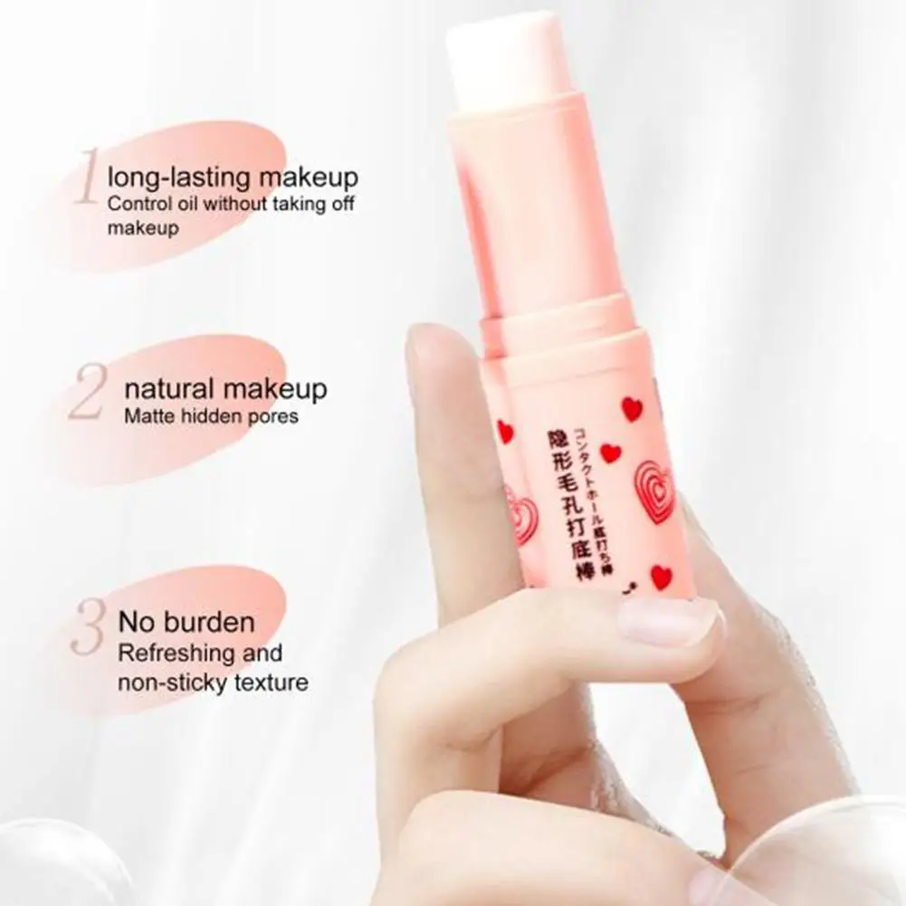 Invisible Pore Primer Stick Pore Eraser Waterproof Oil-control Makeup Smooth Face Primer Makeup Base Fine Lines Isolation P E1M5