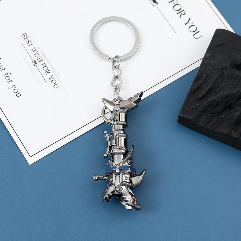 Jinx Cannon Keychain Metal Car Key Rings Jewelry Gift for Boyfriend Key Holder