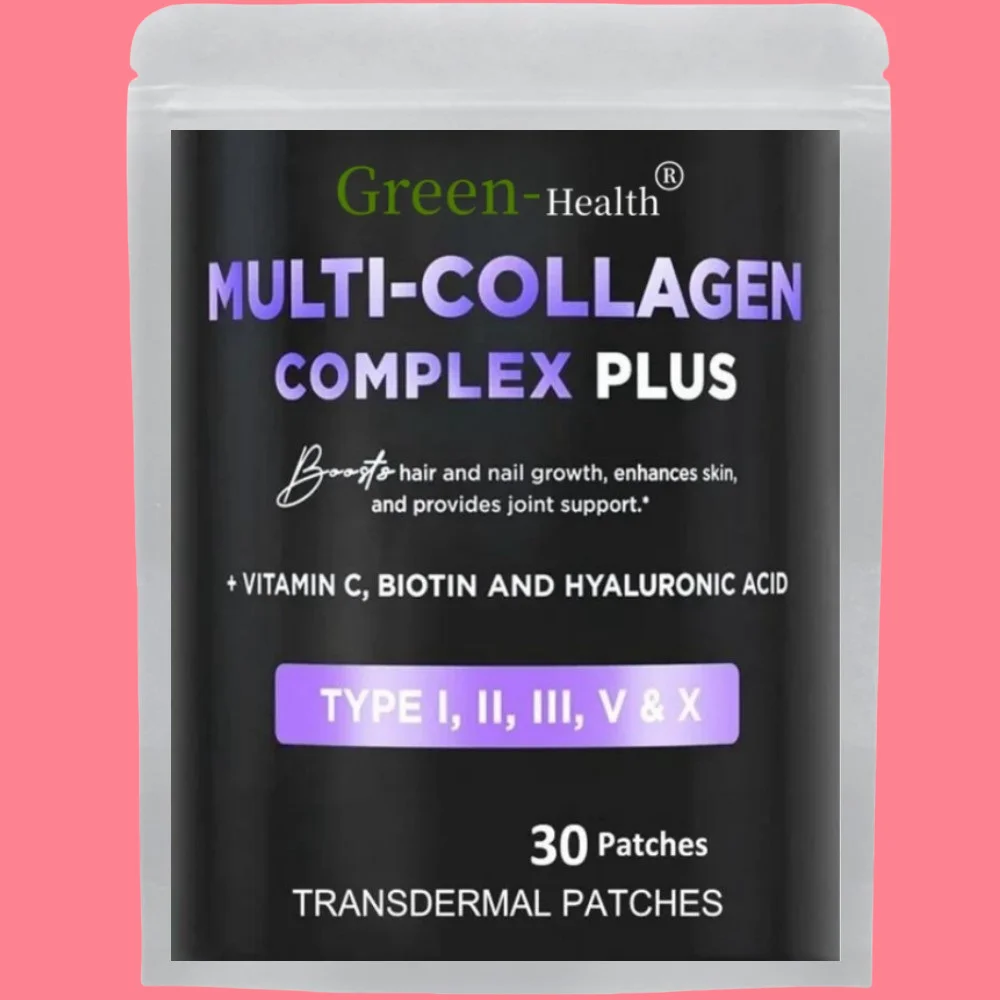 

Multi Collagen Plus Transdermal Patches with Biotin, Vitamin C for Women & Men Hair Growth Support Skin 30 Patches