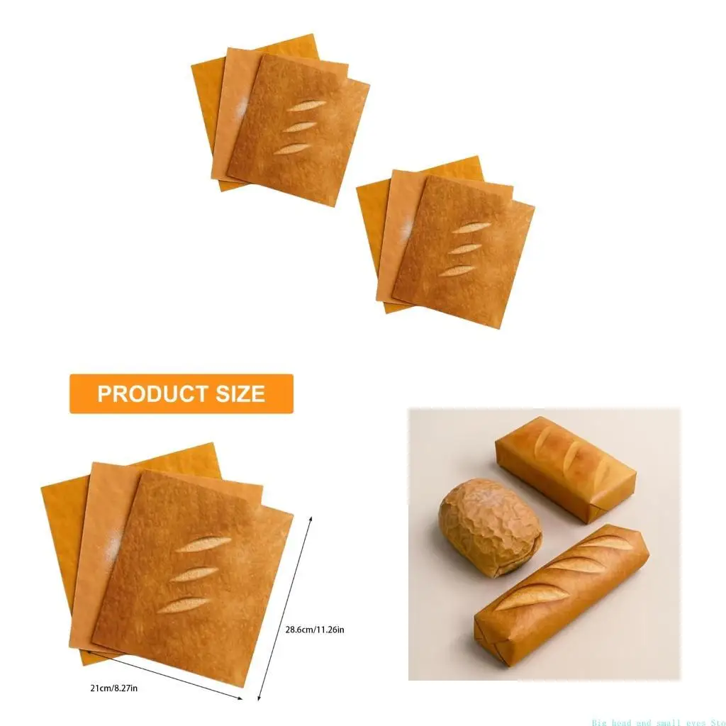 581C 6/10Pc Bakery Gift Wrapping Paper Substantial Paper For Unique Presents