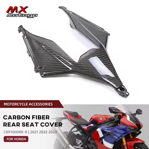 100% Carbon Fiber Motorcycle Rear Seat Pillion Under Cover Tail Bottom Fairing For HONDA CBR1000RR-R CBR 1000RR-R 2021 2022 2023