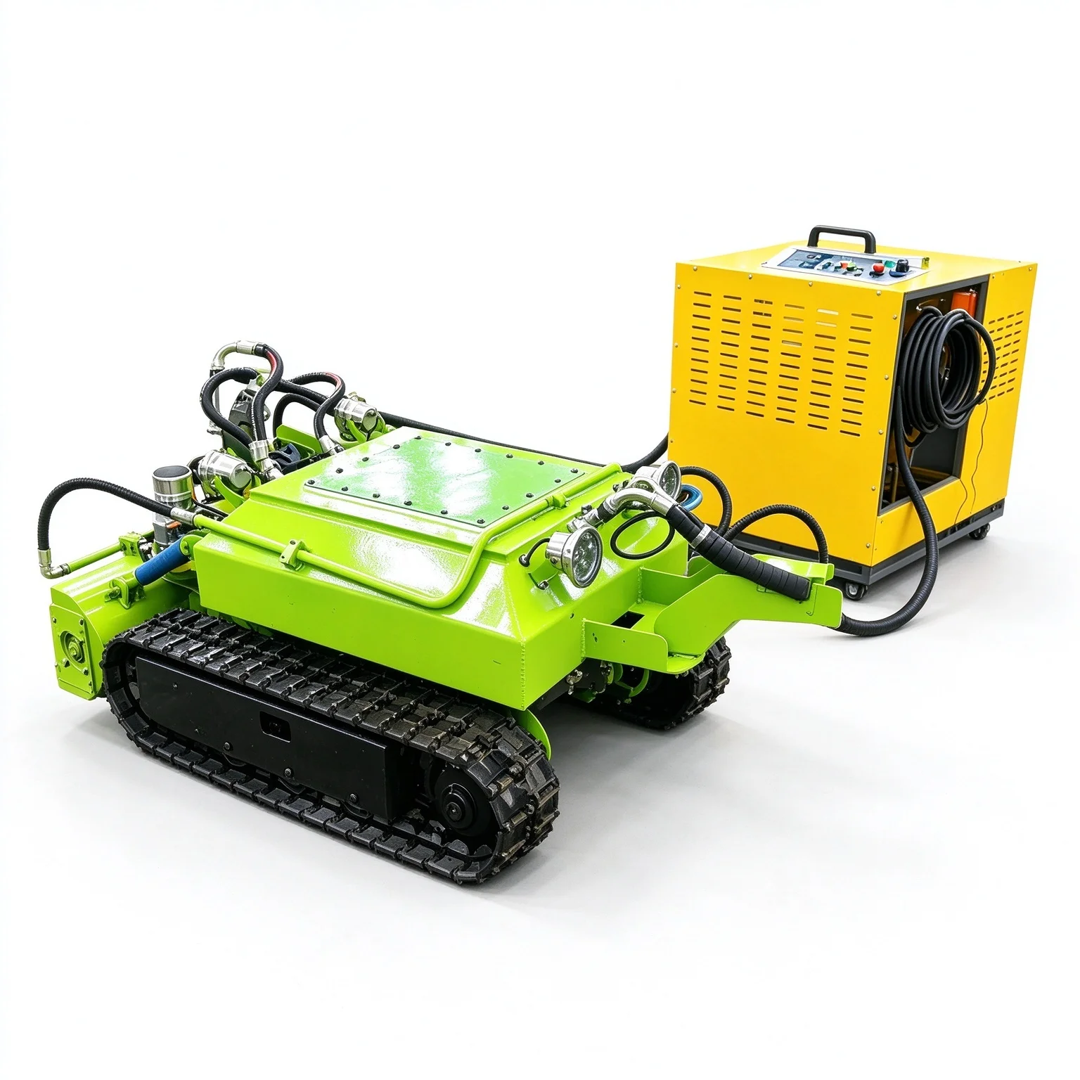 Silt Removal Robot Rubber Tracked Submersible Remote Control for River Lake Pond Sewer Sediment Desilting Dredging Equipment