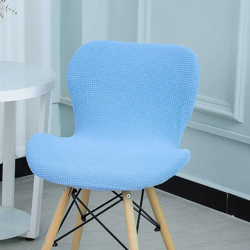 Fleece Fabric Butterfly Chair Covers Stretch Chairs Slipcovers Dining Chair Cover Solid Color Kitchen Hotel Chairs Slipcovers