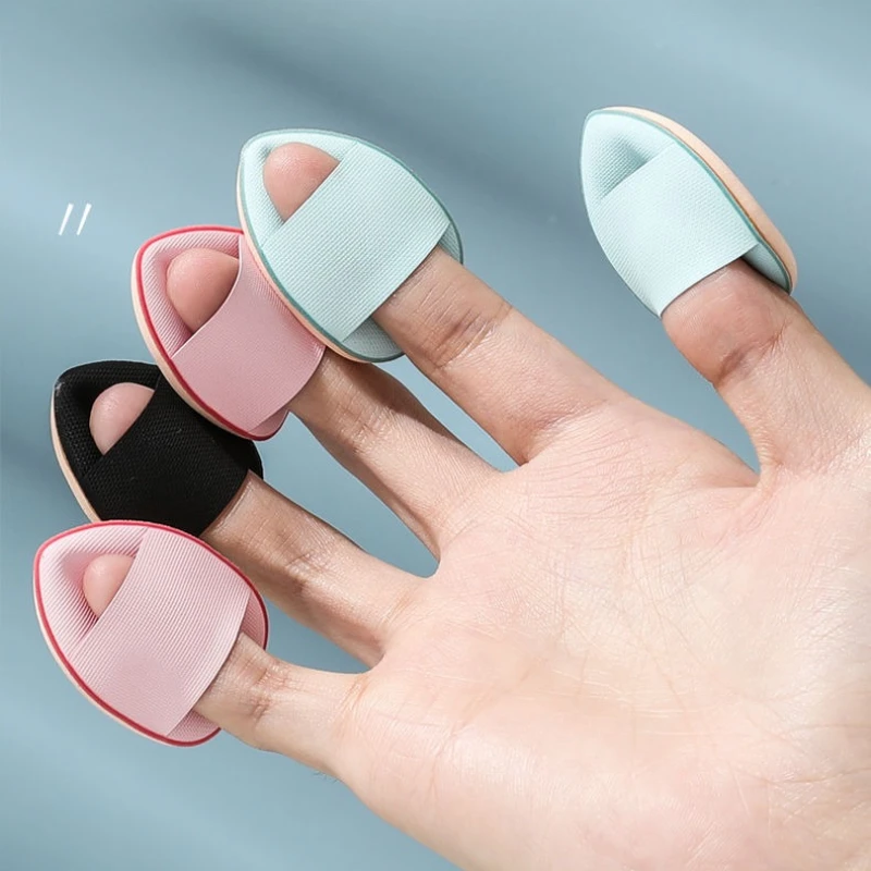5/10Pcs Mini Finger Puff Foundation Kleine Air Kissen Pulver Schwamm Gesicht Concealer BB Creme Kosmetische Applikator Make-Up werkzeuge