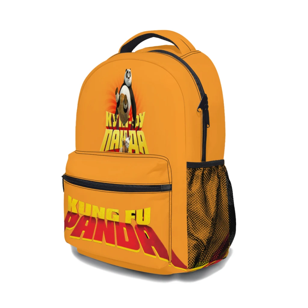 Sac d'école K-Kung Fu pour enfants, sac à dos léger à imprimé mignon, motif aPattern plus sombre, à la mode, nouveau