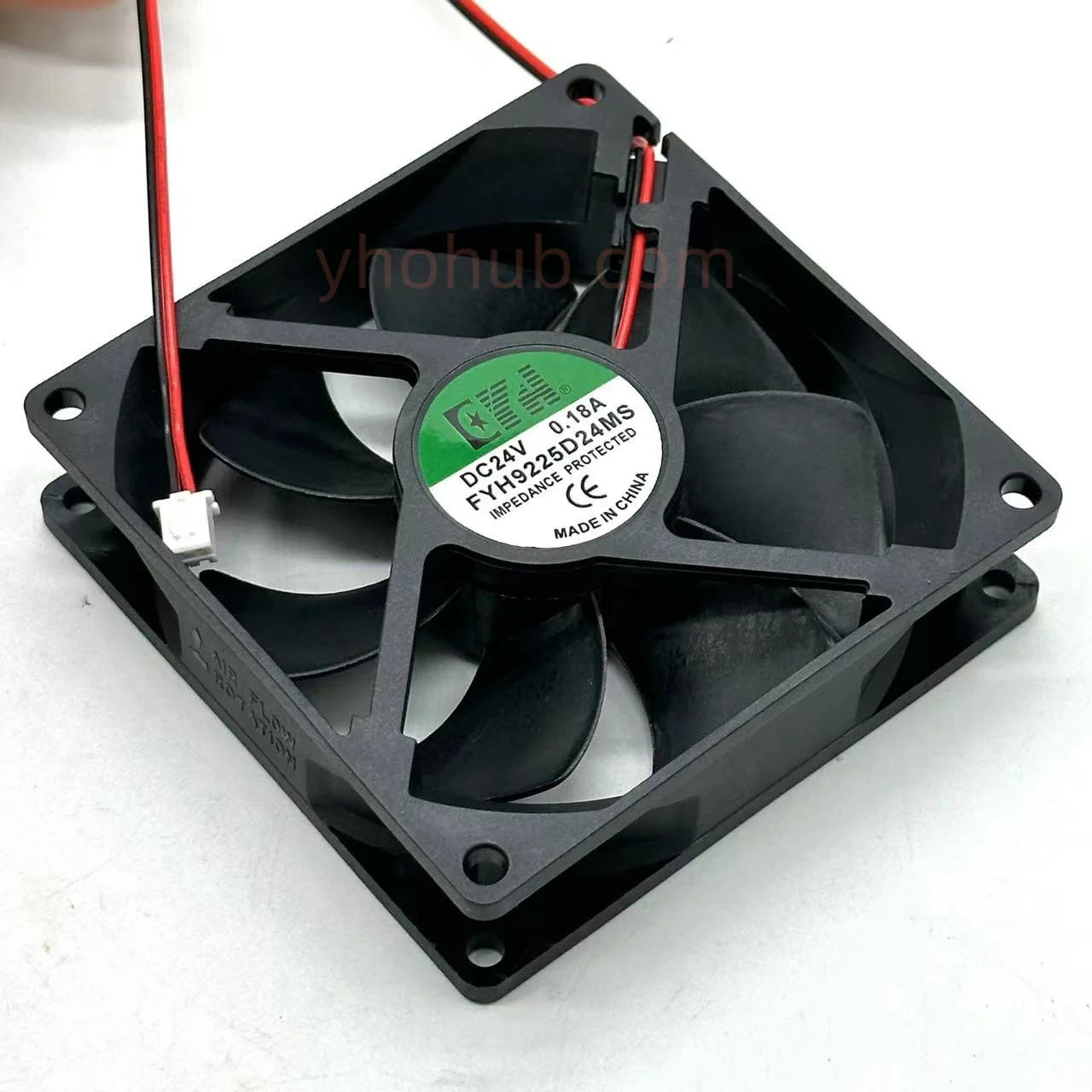 

FYH FYH9225D24MS DC 24V 0.18A 90x90x25mm 2-Wire Server Cooling Fan