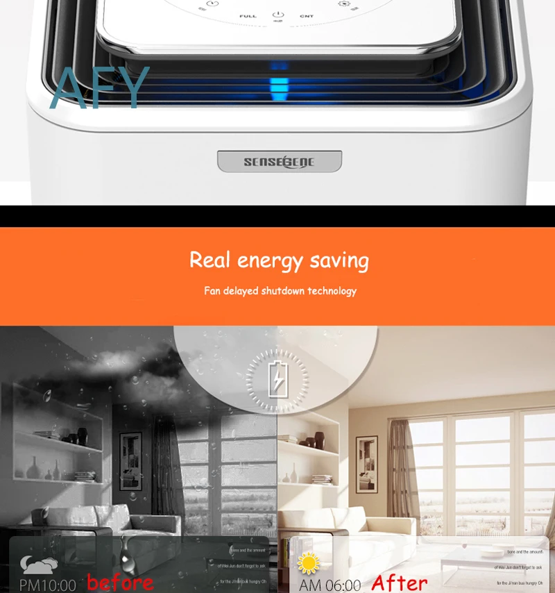 2025 New Home Dehumidifier for Bedroom Living Room Basement Office Air Dryer Air Freshener Mute Low Noise Moisture Absorber