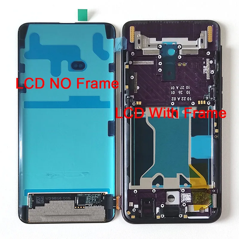 

6.42 Original Amoled For OPPO FIND X LCD Display Screen Frame+Touch Panel Digitizer For Oppo FindX CPH1871 PAFM00