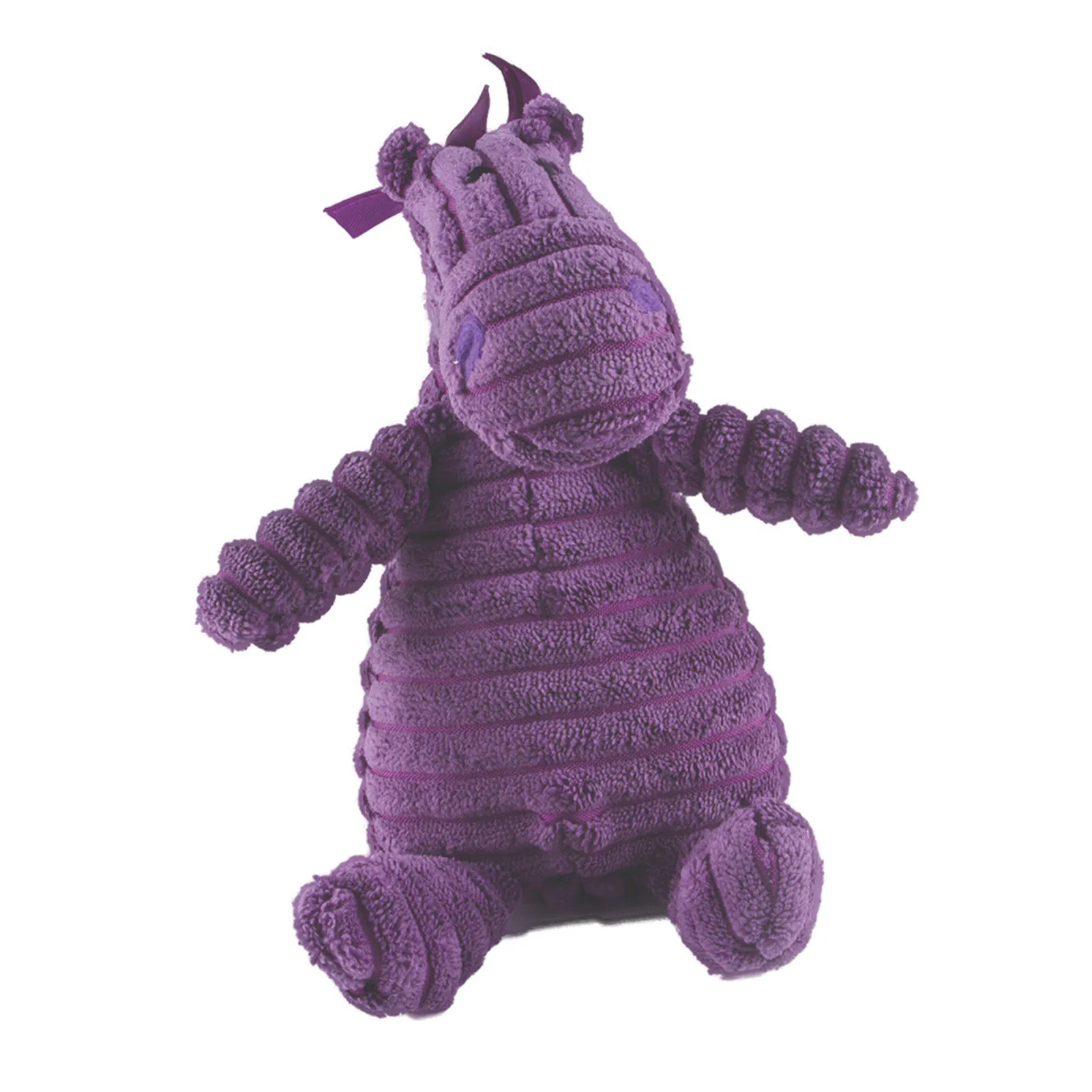 Animal Squeaker Crinkle Plush Toy Decompression Chewable Animal Sound Plush Toy Purple For Dog Pet