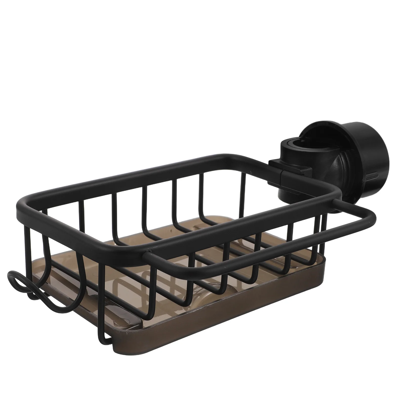 

Kitchen Sink Organizer Black Over Faucet Dish Sponge Holder Drying Rack Storage Caddy Modern Design Multifunctional
