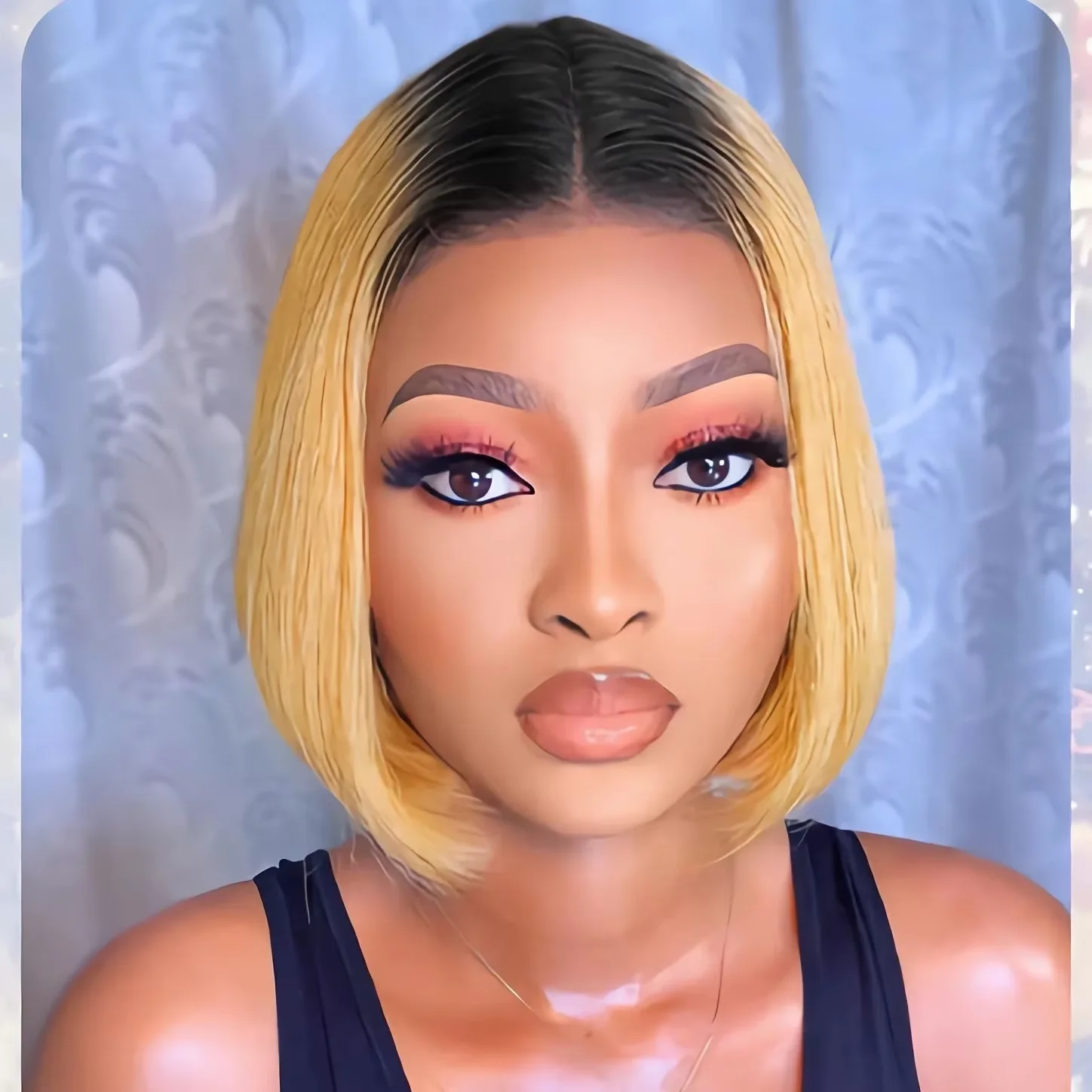 Rebecca Ombre Blonde Короткий прямой боб 4x1 часть кружева 100% парики из натуральных волос для женщин Бесклеевой бразильский цветной парик из волос Remy Rebecca Ombre Blonde Короткий прямой боб 4x1 часть кружева 100% парики из натуральных волос для женщин Бесклеевой бразильский цветной парик из волос Remy