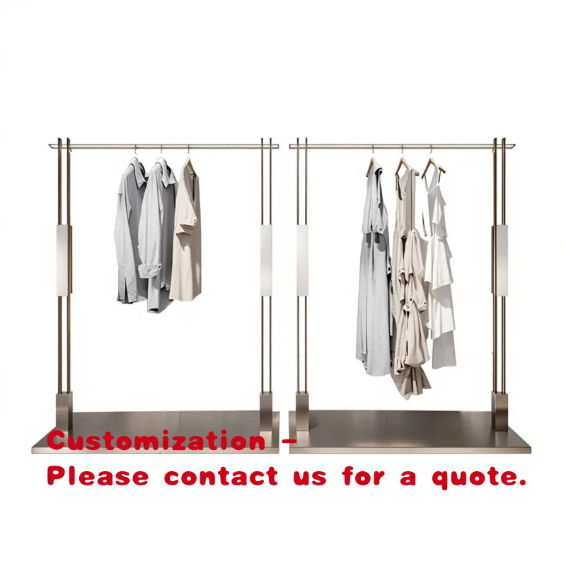 custom.Customized Clothing Display Rack, Trade Show Display, Women's Stainless Steel Display Rack