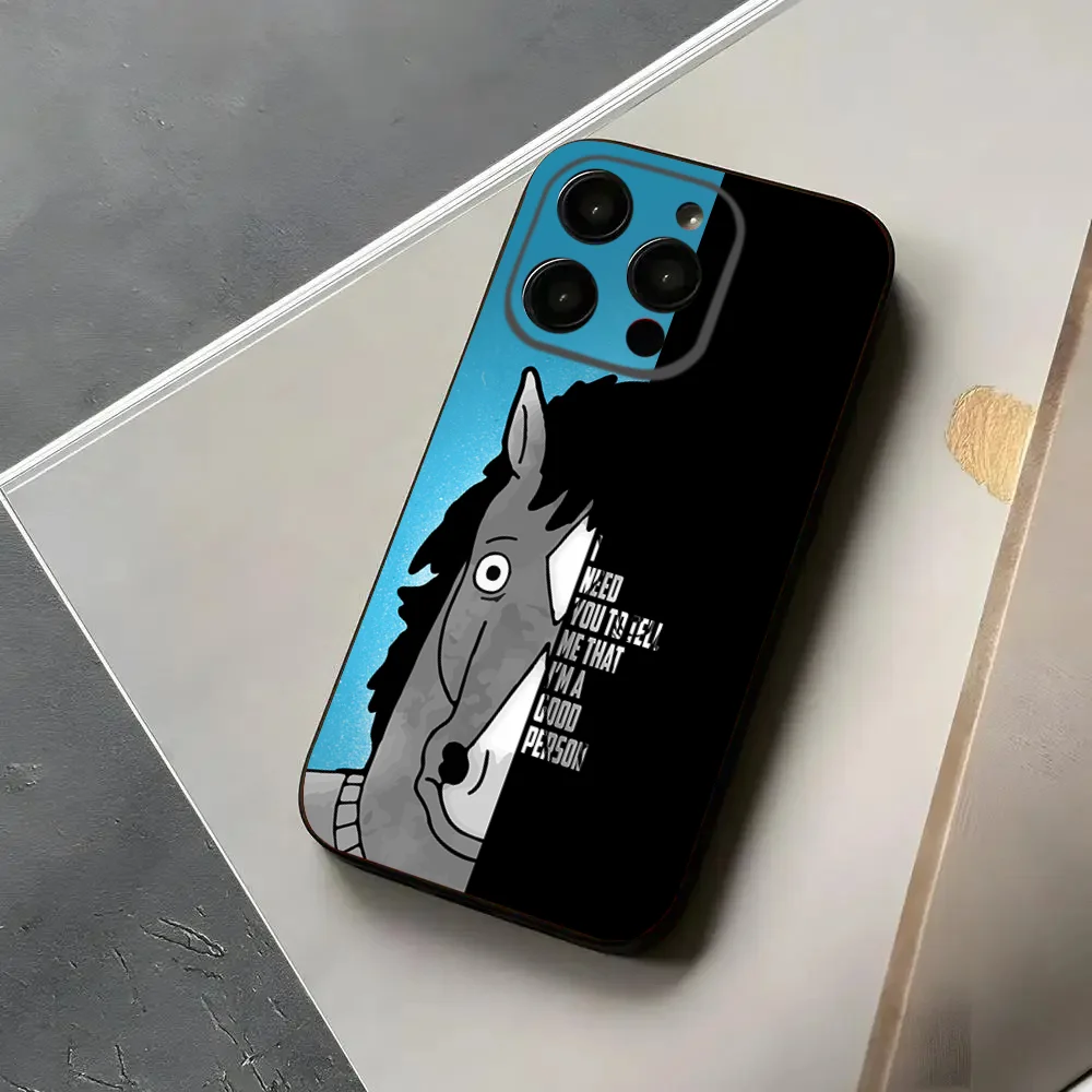 B-Bojack Cartoon H-Horseman Funny Phone Case For Iphone 15 11 13 14 Pro Max 7 8 Plus X Xr Xs Max Se2020 12mini Cover Case