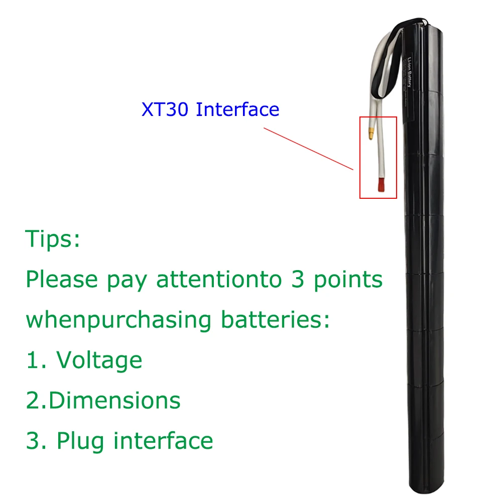 100% New 24V 4.4/6.6/8.8/10.4ah 18650 Lithium Battery Pack With BMS For Carbon Fiber Scooter