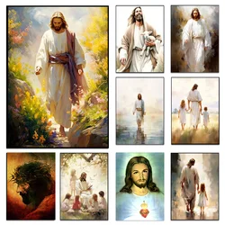 Vintage Religion Jesus Christ The Last Supper Bible Verse Art Poster Canvas Painting Wall Print Picture Living Room Home Decor