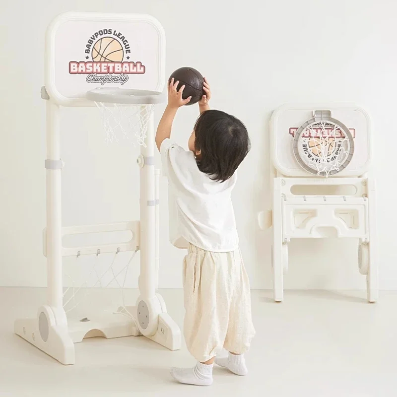 Adjustable Foldable Basketball Stand Mini Hoop Stand Shooting Frame, Indoor Sport Toys, Birthday Gift Ball Toys Games for Kids