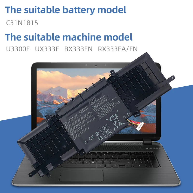 Imagem -06 - Suozhan-bateria do Portátil para Asus Zenbook 13 C31n1815 11.55v 50wh U3300fn Ux333 Ux333f Ux333fa Rx333fn Rx333fn Rx333fa Rx333fn