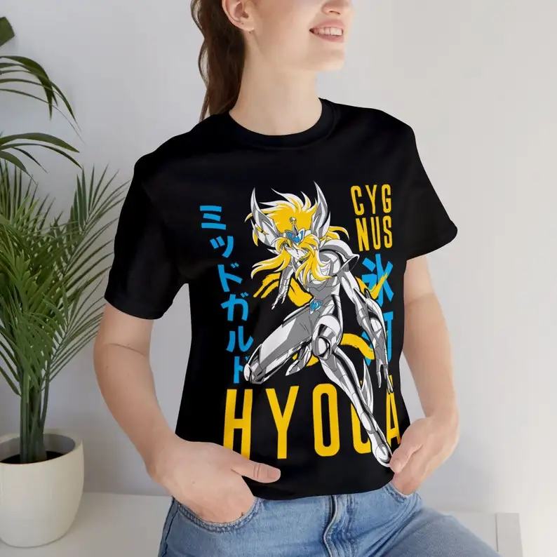 Hyoga Anime T-shirt Unisex, Saint Seiya Anime MangaLover Shirt, Graphic Anime Tee