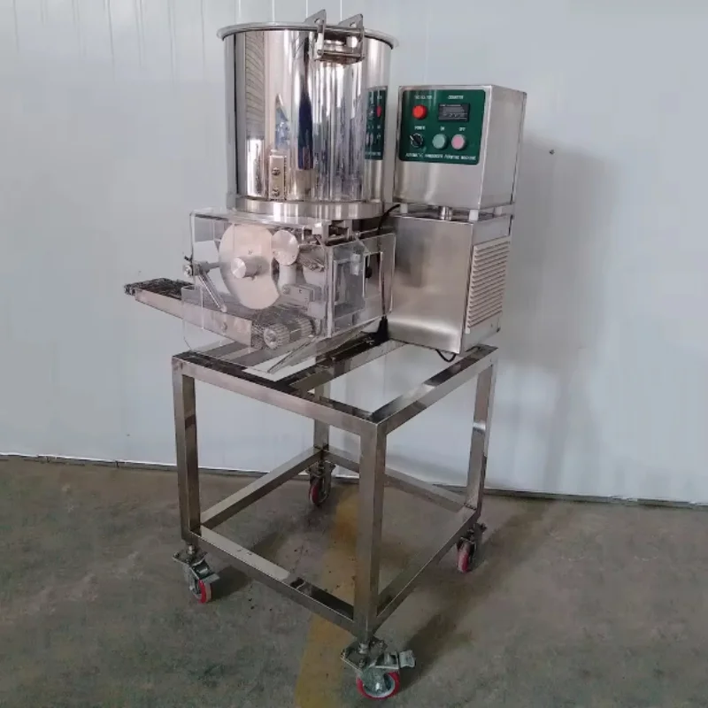 Automatic Commercial Hamburger Patty Forming Burger Patty Nuggets Press Beef Pork Chicken Meat Pie Maker Making Machine - view 4