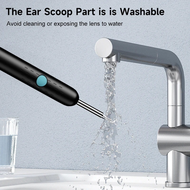 Ultra Thin 4.2mm Visual Wireless Ear Scope for IOS/Android Ear Picker 1080P Camera HD WiFi Otoscope for Ear Cleaning Skin Check
