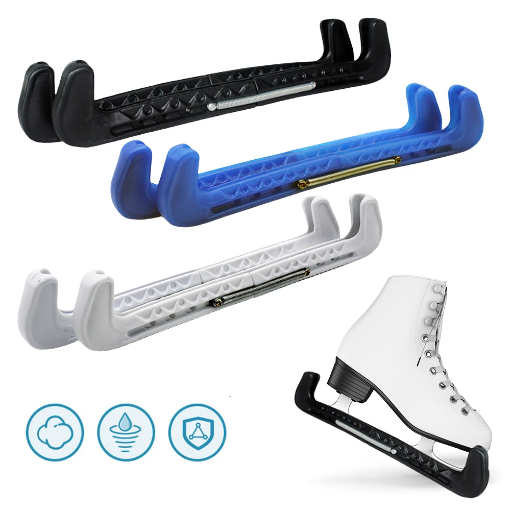 Ice Skate Blade Cover Ice Skate Guard Adjustable Ice Skate Protector Covers Hockey Skate Blade Guard for Kids Adults