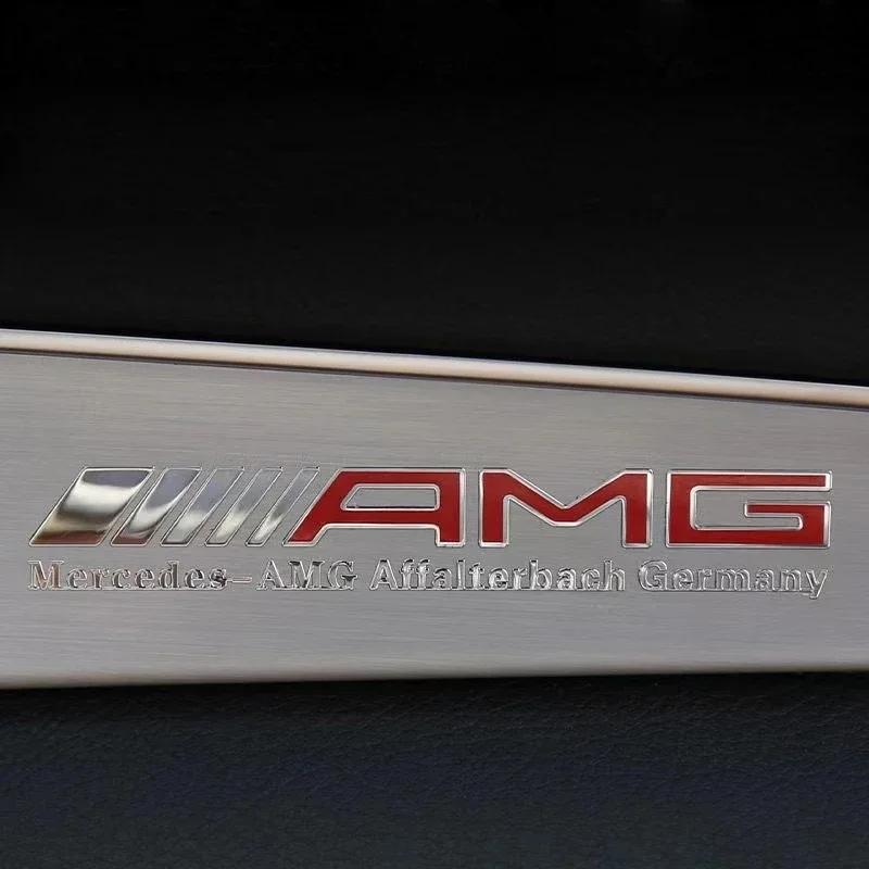 9x1.5 ملصقات معدنية جسم السيارة نافذة ديكور شعار الملحقات الداخلية لمرسيدس بنز AMG A B C D M S R الفئة GLA CLA GLB GLC