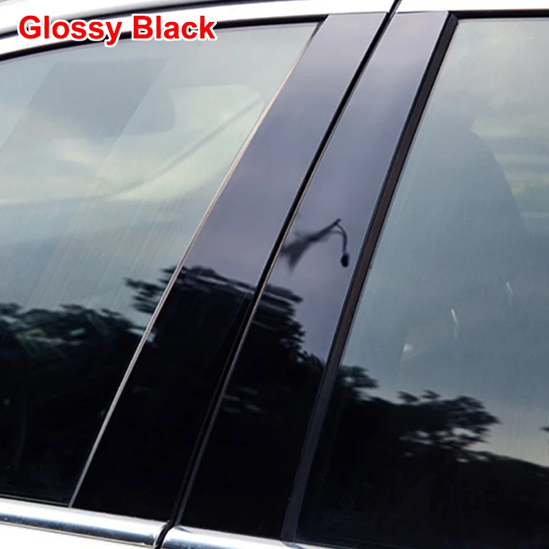 Car Door Pillar Cover Trim Sticker For Volkswagen VW Golf 5 MK5 GTI B C Pillar Posts Accsesories