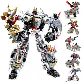 BPF Transformation Action Figure Toy Masterpiece Dinobot Movie Model Beast 33cm Dinobot Combiner G1 Grimlock Deformation Robot