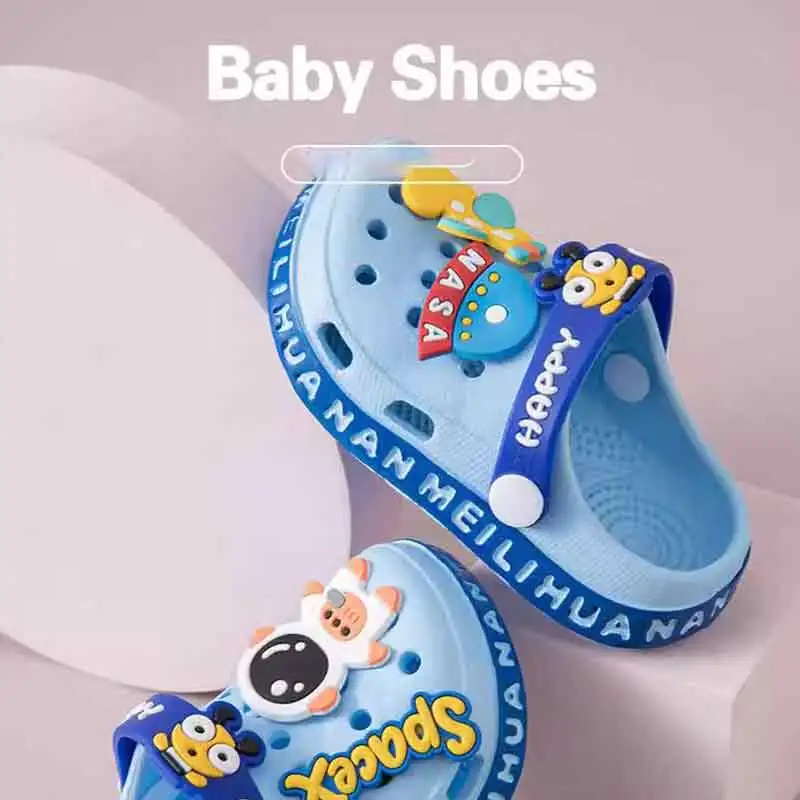 

Детские сандалии с открытым носком. Домашние тапочки с защитой от столкновений. Нескользящая обувь-сабо на мягкой подошве. Ультралегкие туфли из ЭВА для мальчиков и девочек.