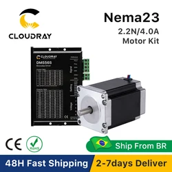 Cloudray Nema 23 Stepper Motor Driver Kit Open Loop 2.2N.m 4A 1.4A-5.6A 18-50VDC for 3D printer CNC Engraving Milling Machine