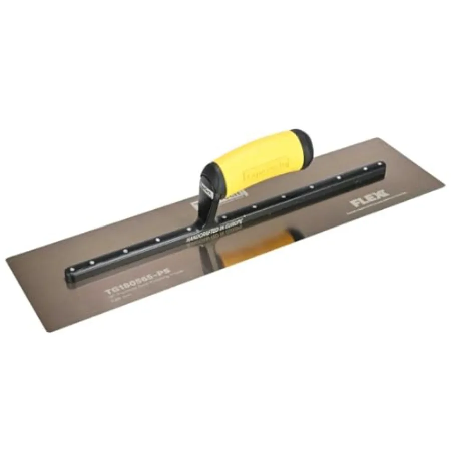 

TapeTech 18" x 5" Gold Stainless Steel Finishing Trowel