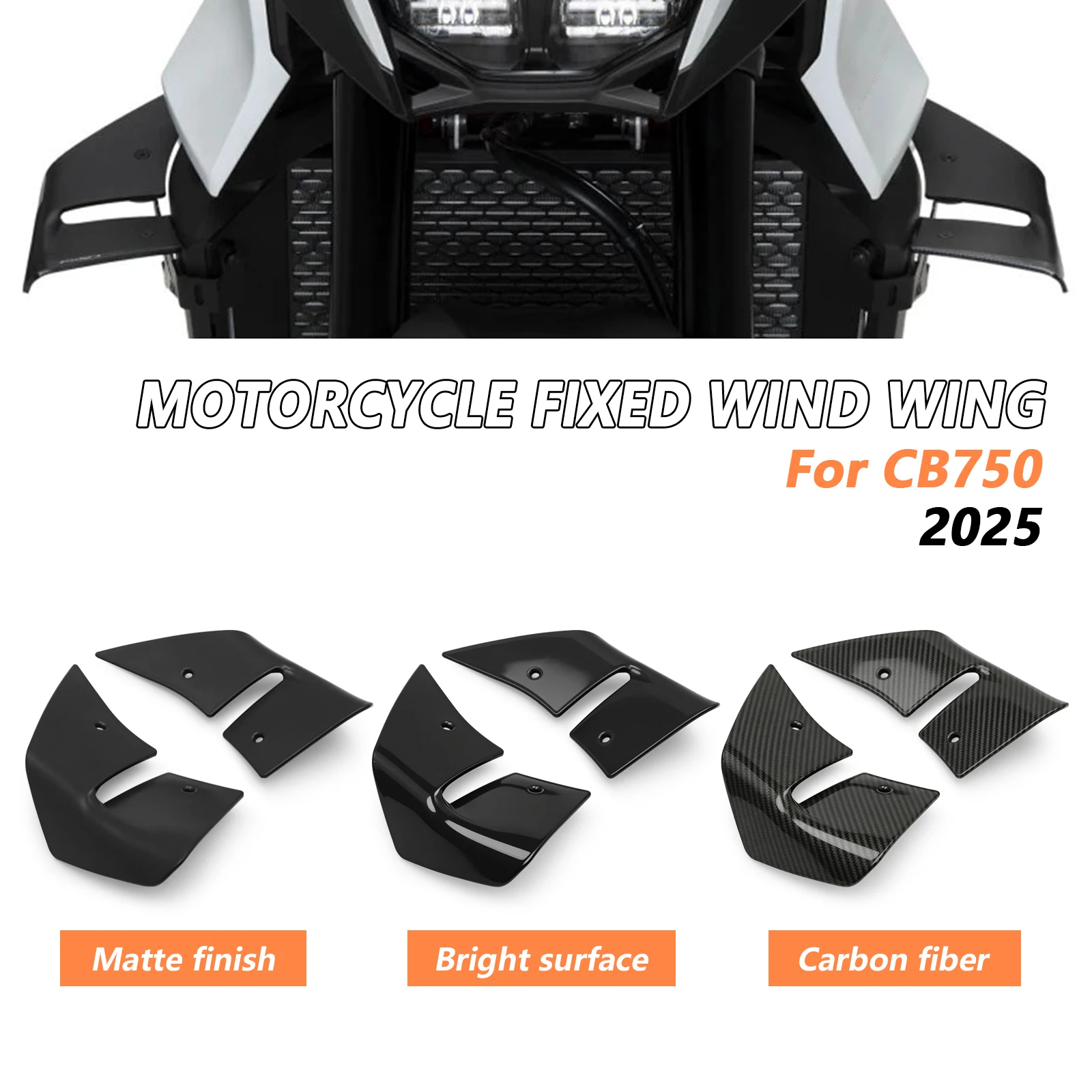 

Для Honda CB750 Hornet 2026 CB 750 HORNET 2025 Спойлер с боковой прижимной силой Winglet Голый боковой спойлер Комплект крыльев нижний кожух переднее крыло