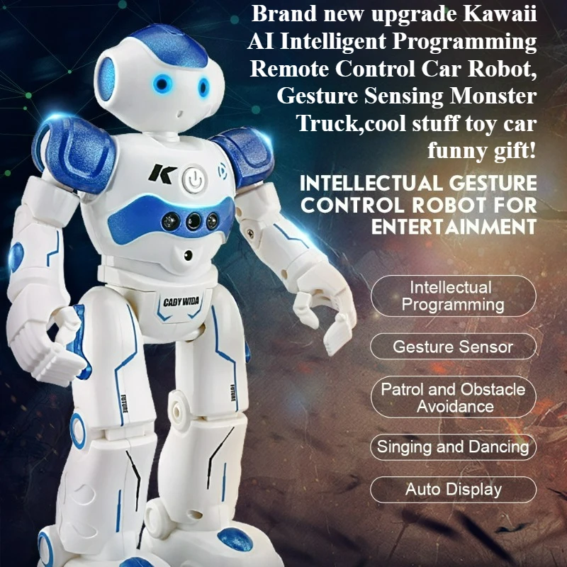 Cool Stuff Toy Car Funny Gift-Kawaii Intelligent RC Robot,Voice Dancing Gesture Sensing Rc Cars,Remote Control Car,Toys for Kids
