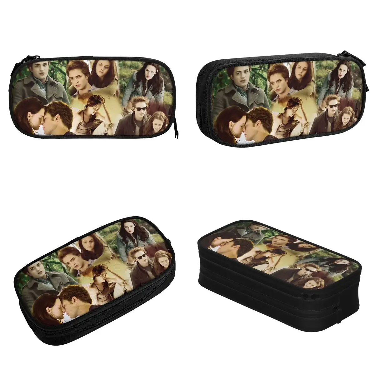 Edward Bella Pencil Case Fashion The Twilight Saga Movie Pen Box Bags Kids Large Storage studenti School Cosmetic Pencil Box