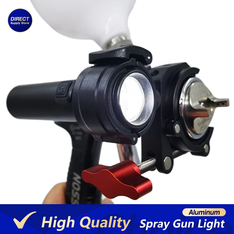 

High Quality Spray Gun Light Universal Suitable for 2~5CM Head Paint Night Working Adapters Metal Aluminum Adjustable Lighting