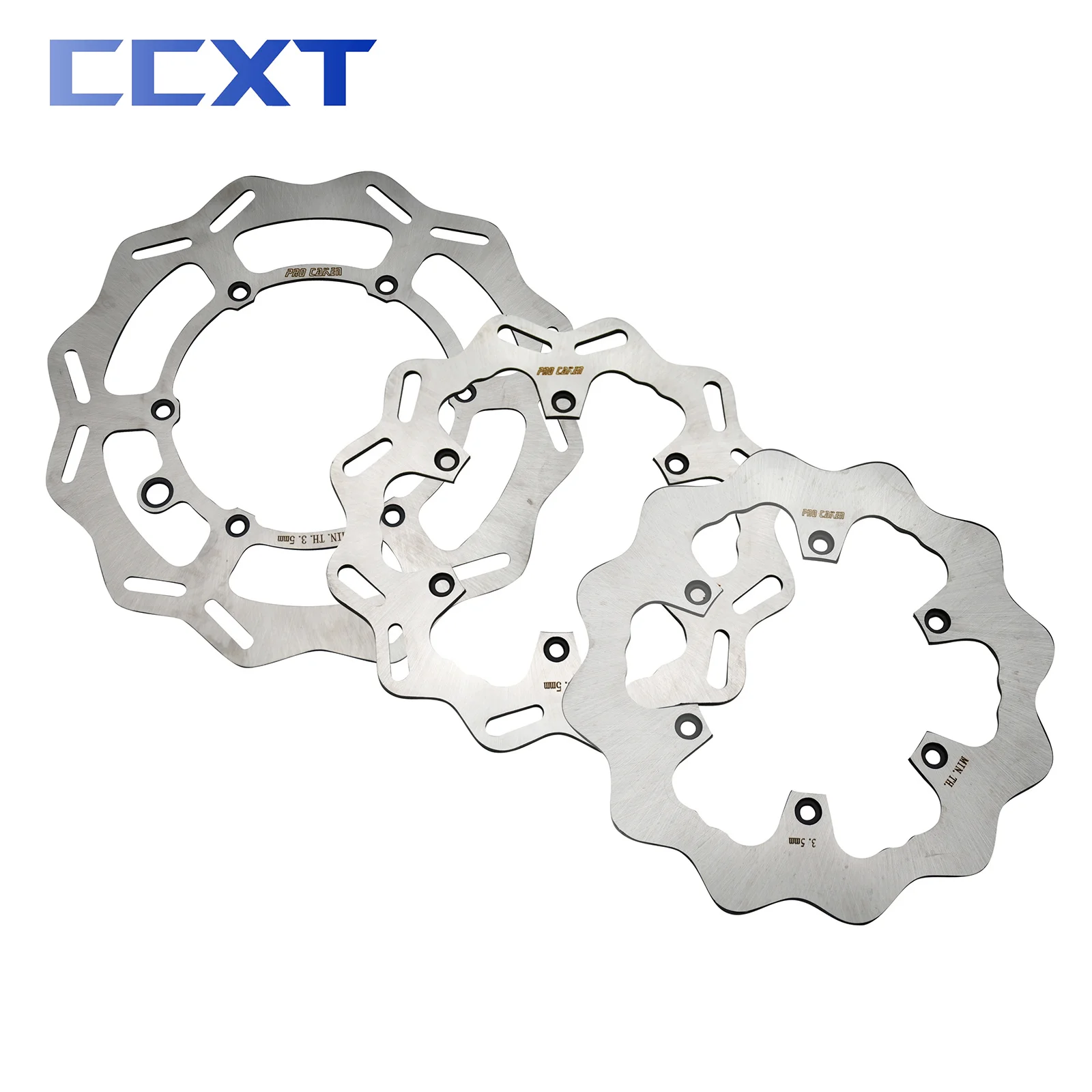 Disco de freno delantero y trasero para motocicleta, Rotor de 260MM y 220MM para Husqvarna FE TE FC TC TX, KTM EXC XC XCF XCW SX, GasGas EX EC