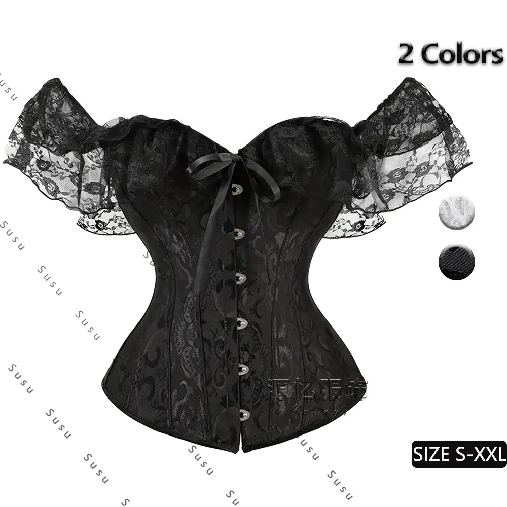 مشد هيكل السمكة، ملابس داخلية كلاسيكية من الدانتيل بكتف كلمة واحدة، سترة ضيقة للبطن والعظام 2025 جديد #1