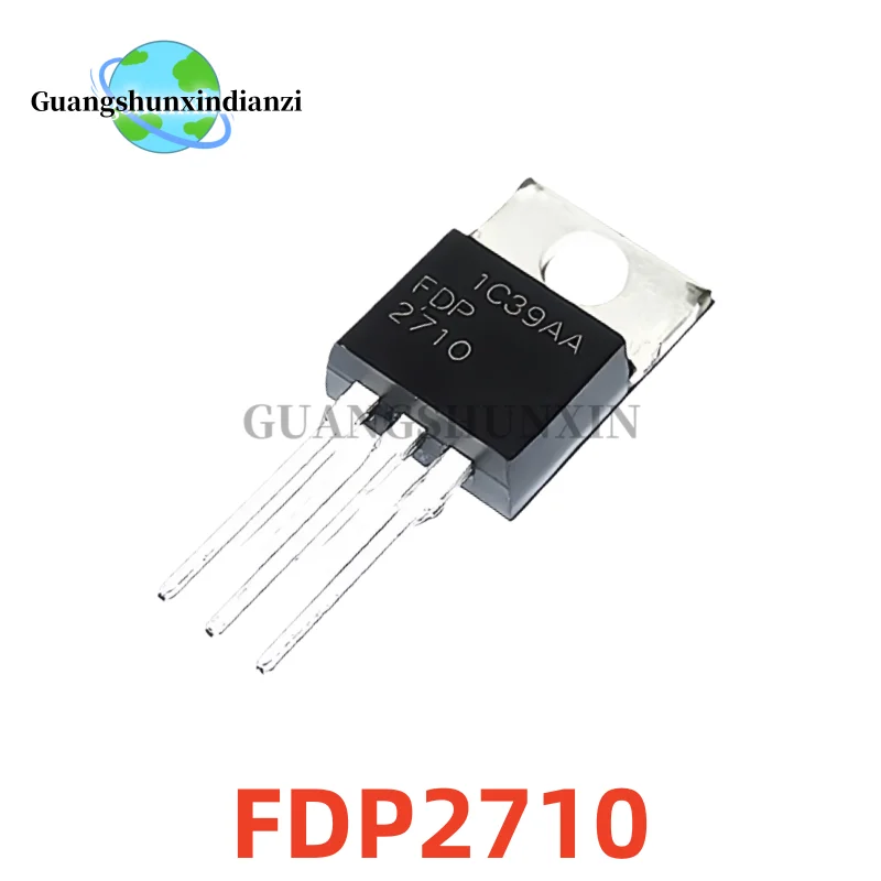 10PCS 100% NEW FDP2710 TO-220 50A 250V MOSFET Field effect transistor In Stock
