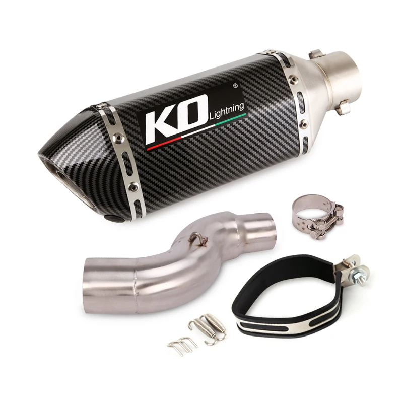 

Mid Link Pipe For Honda CTX 700 Any Year Motorcycle Exhaust Black With DB Killer Slip On Stainless Steel Connect Muffler