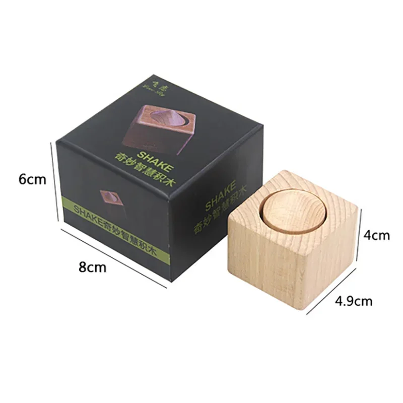 Wisdom Building Block Magic Tricks Take The Block Out Of The Cylinder Without Hand Illusion Close Up Great Beginning Magie Props