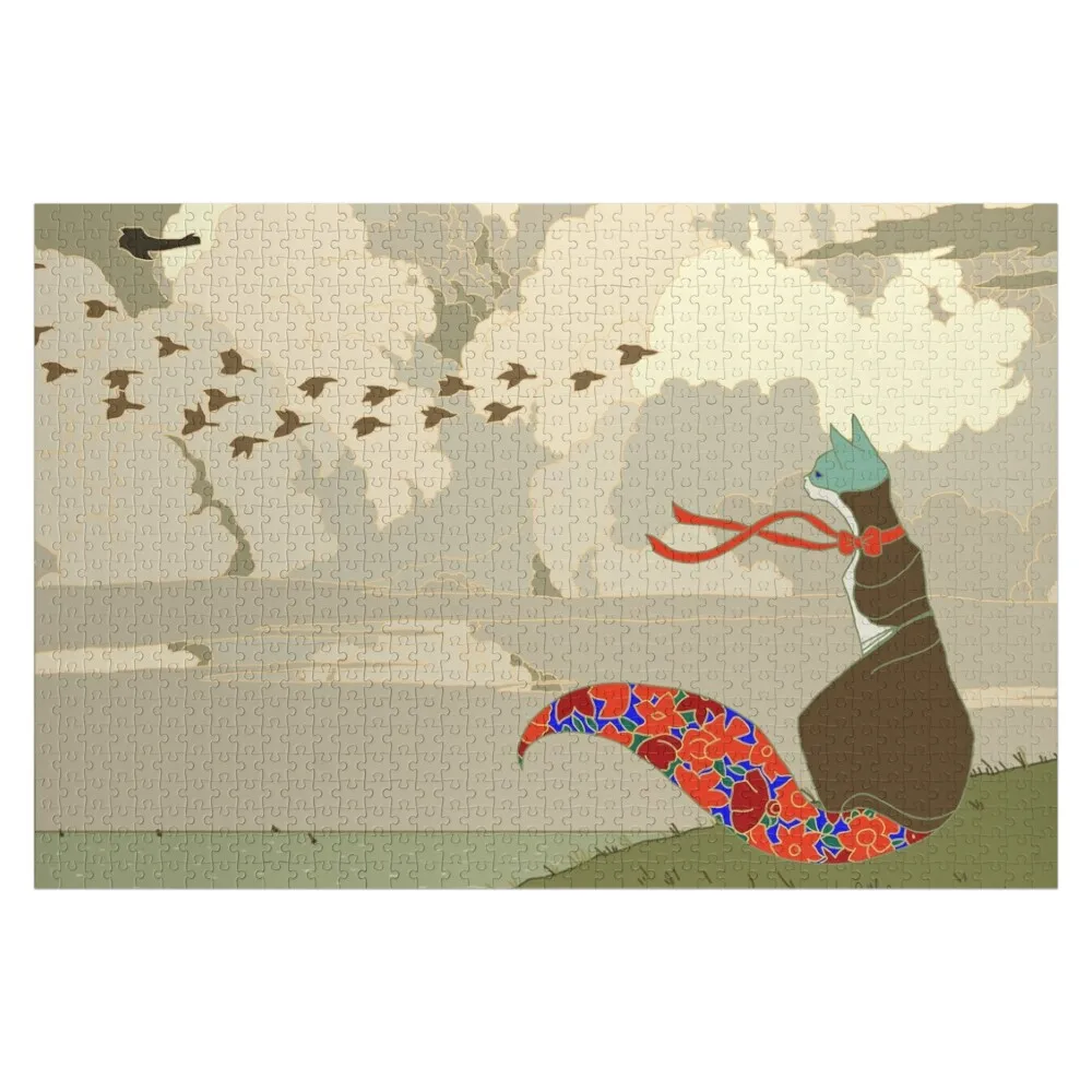 Dorelia, Art Deco Cat Jigsaw Puzzle Wood Adults Custom Kids Toy Customized Photo Jigsaw For Kids Puzzle