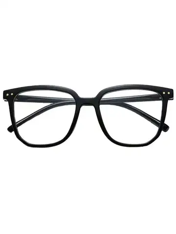 Anti-blue Light Glasses for Women with Regular Eyeglass Frame Finished Retro Flat Light Frame